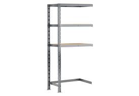 Extension B en Acier Système Extension 70 x 192 cm altona modulo storage époxy gris 3 étagères