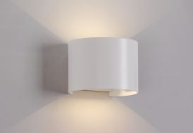 Applique murale LED en aluminium Kowa blanc