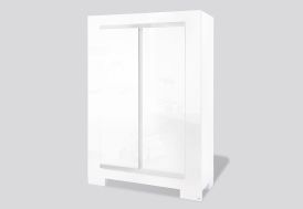 Armoire pour Enfant Blanc Laqué Sky 2 Portes