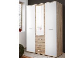 Armoire Penderie 3 Portes en Bois ASM Meble Dino 135 x 191 cm