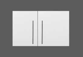 Armoire Suspendue Métal Blanc 90 cm