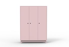 armoire enfant en bois MDF rose