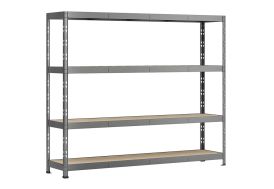 Étagère de rangement Rack en Acier avec 4 Plateaux 40 x 220 x 185 cm Robbust charges lourdes garage outils 