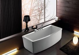 Baignoire Ilot 170x85 cm en acrylique avec robinetterie