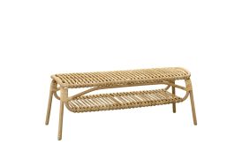 Banc en rotin naturel