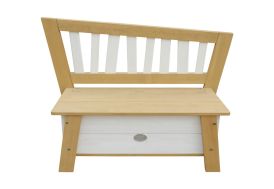 Banc pour enfant en bois de Hemlock bois et blanc