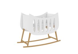 Lit à bascule pour enfant en bois