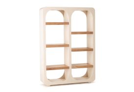 Bibliothèque design en bois Comino – 110 x 35 x 158 cm