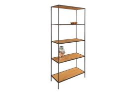 Bibliothèque en bois et métal