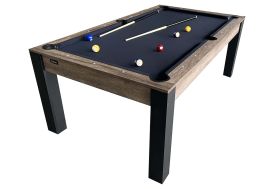 Billard américain en bois avec queues et billes de billard