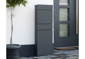 Boîte aux lettres design en acier anthracite