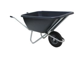 Brouette De Jardin Load&Go | Capacité 95 Litres, 2 Roues En Caoutchouc | Plastique Vert Léger Et Robuste