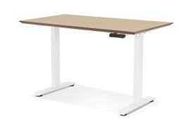 Bureau en bois et métal avec manivelle
