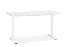 Bureau en bois et métal réglable en hauteur