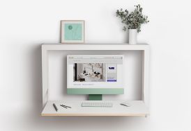 Bureau mural en bois Ambivalenz Fläpps Box