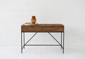 Meuble de bureau en bois et en acier