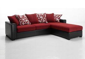 Canapé d'Angle Réversible en Tissu Kelly 255x180x86cm (l,l,h) - 4 coloris