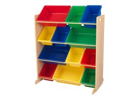meuble de rangement pour enfants avec 12 casiers