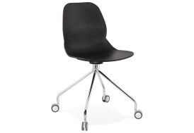 Chaise de bureau en plastique incurvée