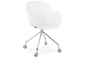 Chaise de bureau polypropylène blanc