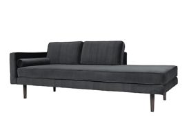 Chaise longue méridienne en velours Broste Copenhagen