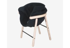 Chaise sensorielle pour enfant en bois de frêne et tissu Mia