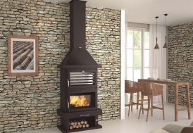 Cheminée double combustion avec four intégré FM Calefaccion