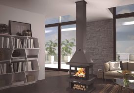 Cheminée double combustion en acier FM Calefaccion