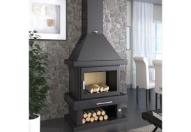 Cheminée à double combustion en acier FM Calefaccion