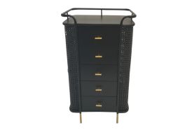 Chiffonnier en bois et métal