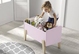 Coffre à Jouets en Bois de Pin et MDF Kiddy