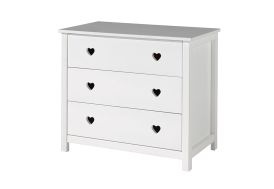 Pinolino Commode à Langer 'Light' Large, Blanc et érable, Hauteur de Langer  90 cm, L 115 x P 78 x H 98, Matelas à Langer Amovible, Fermeture