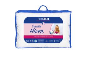 Couette de lit blanche hiver