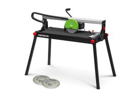 Table coupe carrelage électrique avec diques de rechange
