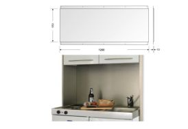 Crédence en Inox pour Cuisine 120 x 55 cm (l,h)