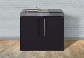 Mini-Cuisine Frigo, Évier et Vitrocéramiques Stengel MP100 noir