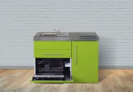 meuble kitchenette vert pomme avec électroménager inclus