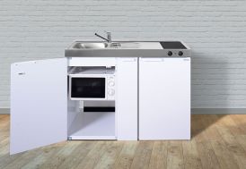 meuble kitchenette blanc en métal 1,20 m de large