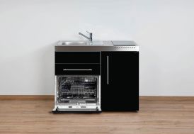 Cuisinette de 110 cm avec plaques vitrocéramiques noir