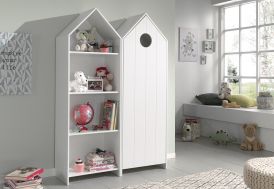 Armoire et bibliothèque en bois pour chambre enfant Casami Vipack