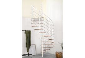 Escalier en colimaçon en acier et bois Minka Fusion