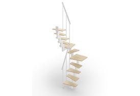 Escalier double quart tournant compact Small