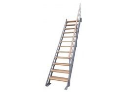 Escalier Pliable en Bois Comfort : 190 à 310 cm – Finition Naturelle