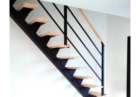 Escalier droit sur mesure limon central Stael ML Fusion