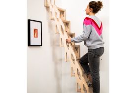 Escalier escamotable avec trappe verticale pour mur – 276 à 300 cm -  FANTOZZI SCALE srl