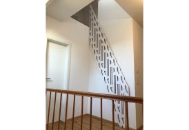 Escalier pliable sur le côté Klapster Ultralight HPL blanc