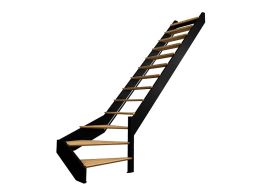 Escalier quart tournant en bois Kordo Spectra
