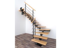 Limon central pour escalier quart tournant intermédiaire sur mesure Montana Levigne