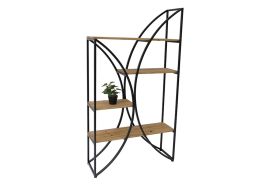 Etagère bibliothèque en bois et en métal 