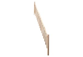 Garde-corps en bois d'épicéa pour escalier Minka
